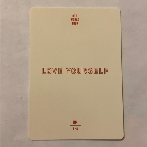 RM (5/8) Love Yourself Mini Photo Card - Picture 2 of 2
